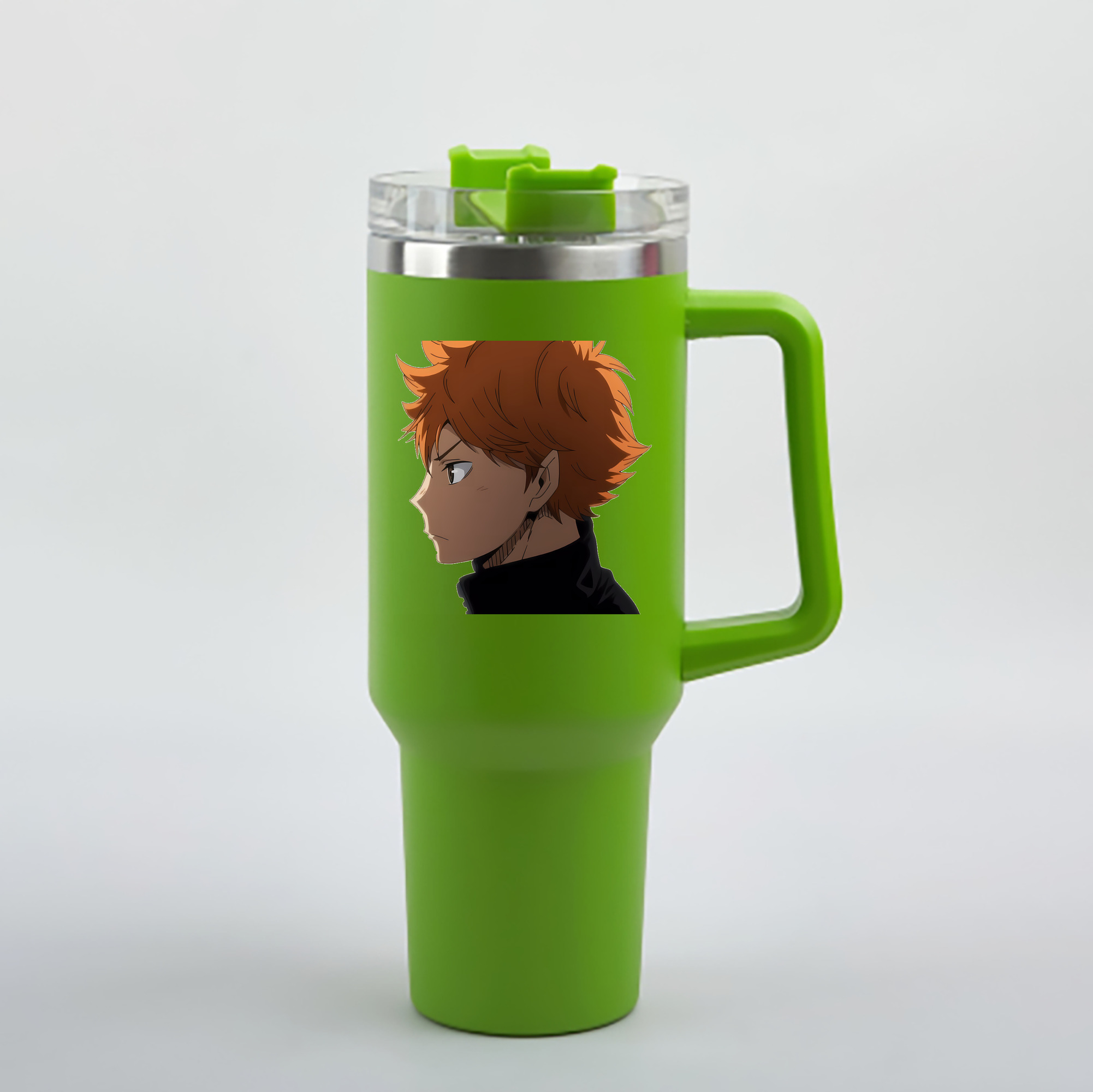 （画像用） ハイキュー!! Haikyu!! 1200mL車用タンブラー - クリスタルステッカー（プラスチックストロー付き）